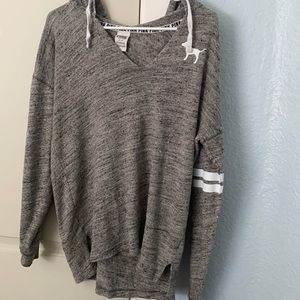 PINK pull over with hood